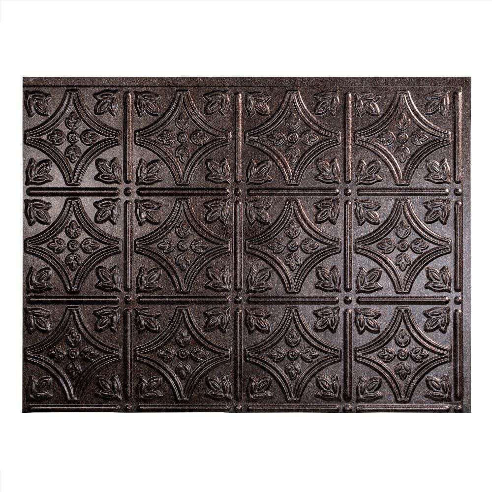 18.25 in. x 24.25 in. Smoked Pewter Traditional Style # 1 PVC Decorative Backsplash Panel price history on PriceWatchPro