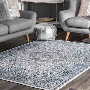 Delores Persian Blue 4 ft. x 6 ft. Area Rug