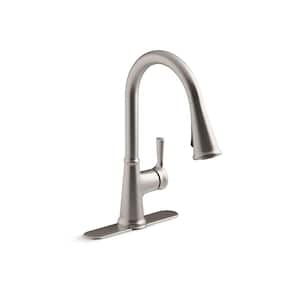 Tyne Single-Handle Pull-Down Sprayer Kitchen Faucet in Vibrant Stainless