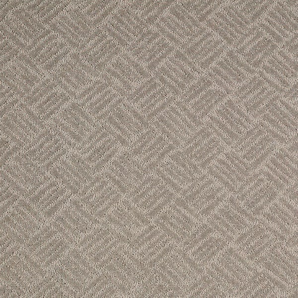 Lifeproof with Petproof Technology Embers Aloft Pebble Trail Gray 39 oz. Triexta Pattern Installed Carpet