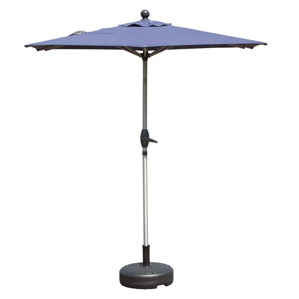 Navy Blue Rectangle Patio Umbrella with Crank Lift & Tilt, Base Not Included price history on PriceWatchPro
