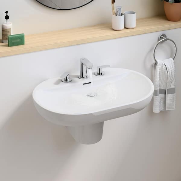 Eurosmart Cosmopolitan 8 in. Widespread 2-Handle 1.2 GPM Bathroom Faucet in StarLight Chrome
