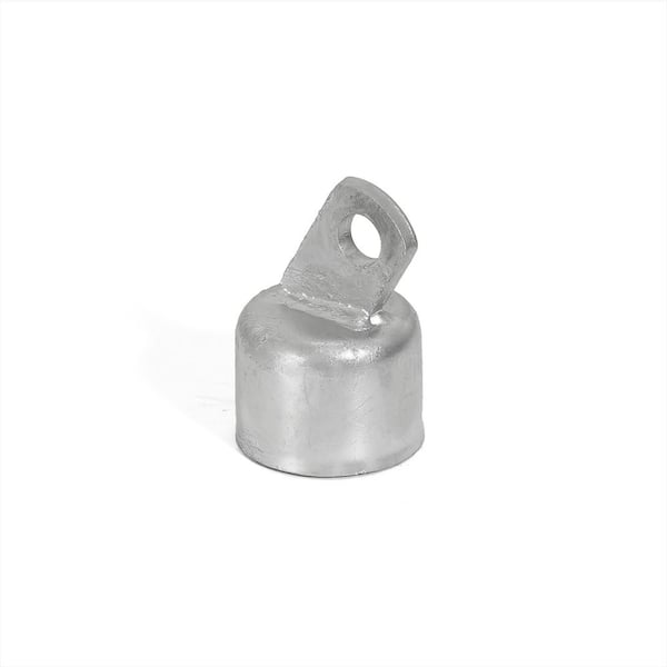 1-5/8 in. Chain Link Fence Silver Galvanized Steel Top Rail End Cap