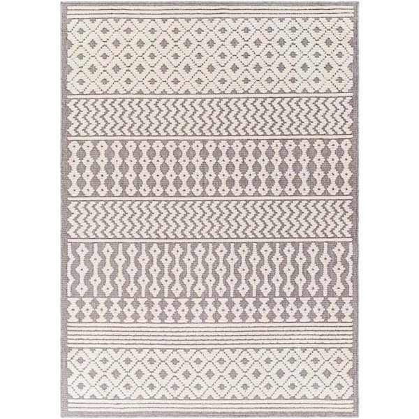 Livabliss Lyna Gray 2 ft. x 3 ft. Indoor Area Rug