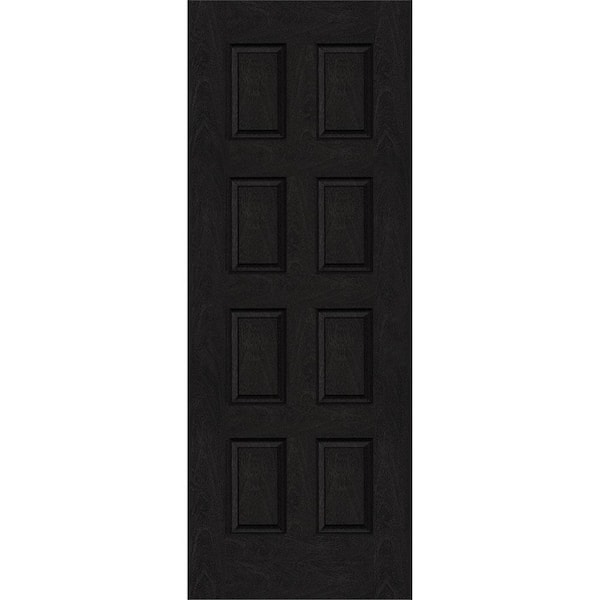 Steves & Sons Regency 36 in. x 96 in. Universal Handing 8-Panel Onyx Stain Mahogany Fiberglass Front Door Slab