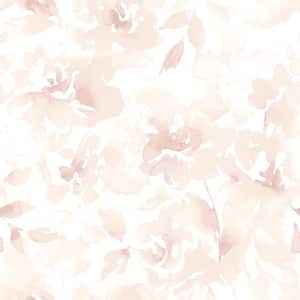 Pink Renewed Floral Non Woven Preium Paper Peel and Stick Matte Wallpaper Approximately 34.2 sq. ft