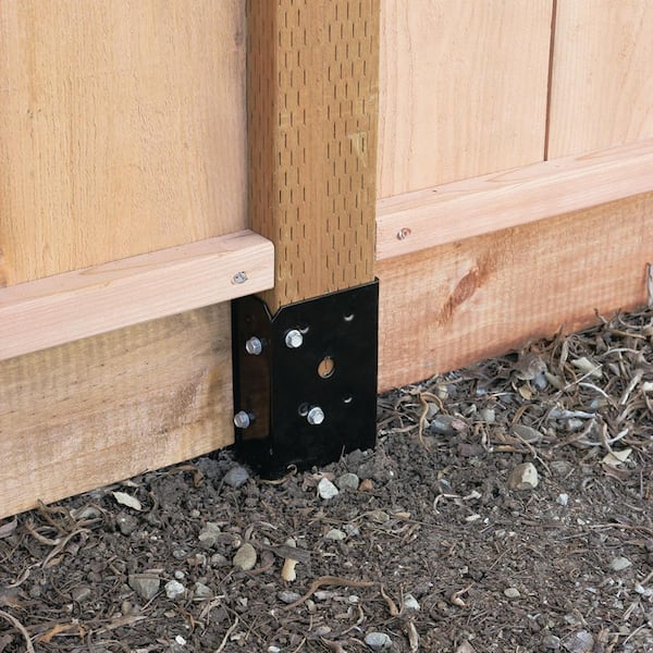 Simpson Strong-Tie - E-Z Spike Black Powder-Coated Post- Base Spike for 4x4 Nominal Lumber