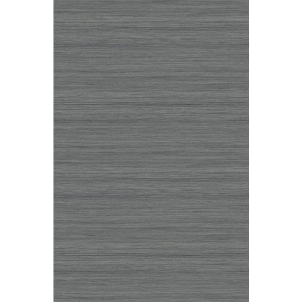 Seabrook Designs Nickel Shantung Silk Embossed Vinyl Unpasted Wallpaper Roll 60.75 sq. ft.