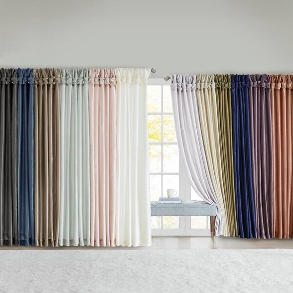 Madison Park Twist Tab Lined Window Curtain With Spice Finish MP40-2413 