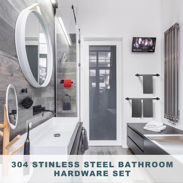 6-Piece Bath Hardware Set with Mounting Hardware in Oil Rubbed Bronze