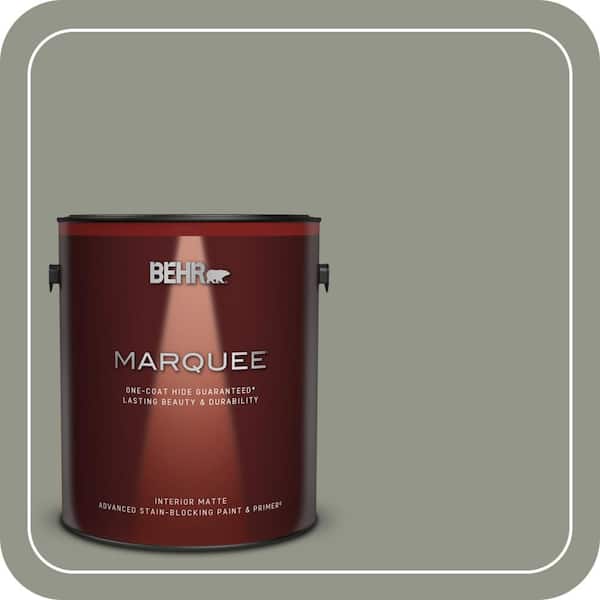 BEHR MARQUEE 1 gal. #ECC-36-1 Shady Willow Matte Interior Paint & Primer