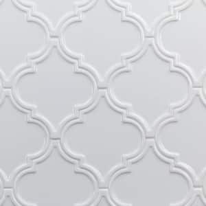 Vintage Lantern White 6-1/4 in. x 7-1/4 in. Ceramic Wall Tile (4.8 sq. ft./Box)