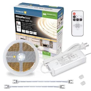 RibbonFlex 16 ft. (5M) Home Continuous (COB) LED Tape Light Kit with Remote