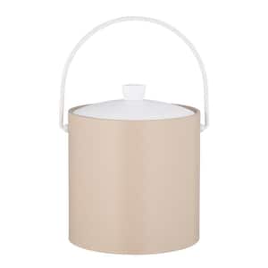RAINBOW 3 qt. Ivory Ice Bucket with Acrylic Cover