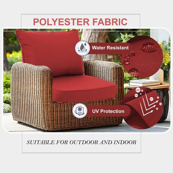 YLLN 24 in x 24 in x in 4-PC Deep Seating Outdoor Lounge Chair