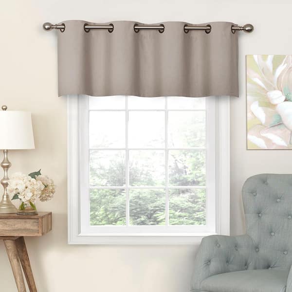 Eclipse linen Thermal Grommet Blackout Curtain - 52 in. W x 18 in. L