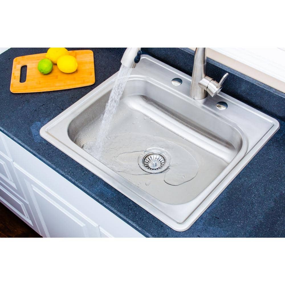 25'' Matte Stainless Steel Single Bowl Kitchen Sink