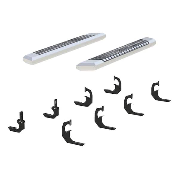 Aries AdvantEDGE Chrome Aluminum 53-Inch Truck Running Boards, Select Chevrolet Silverado, GMC Sierra 2500, 3500 HD