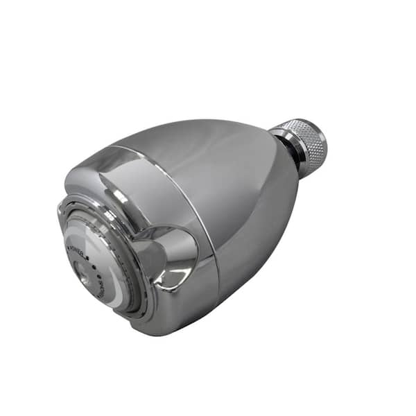 Niagara Conservation Earth 3-Spray Patterns 1.5 GPM 2. 6875 in. Wall Mount Fixed Shower Head in Chrome