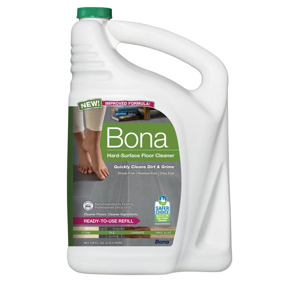 Bona Floor Cleaner, Hard-Surface, Lemon Mint, Citrus Scent - 36 fl oz