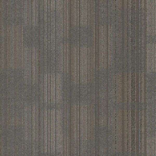Engineered Floors Cavell - Windward - Gray Commercial/Residential 24 x 24 in. Glue-Down Carpet Tile Square (72 sq. ft.)