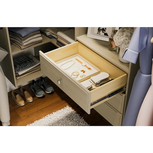 8 in. H x 24 in. W Brown Wood Drawer