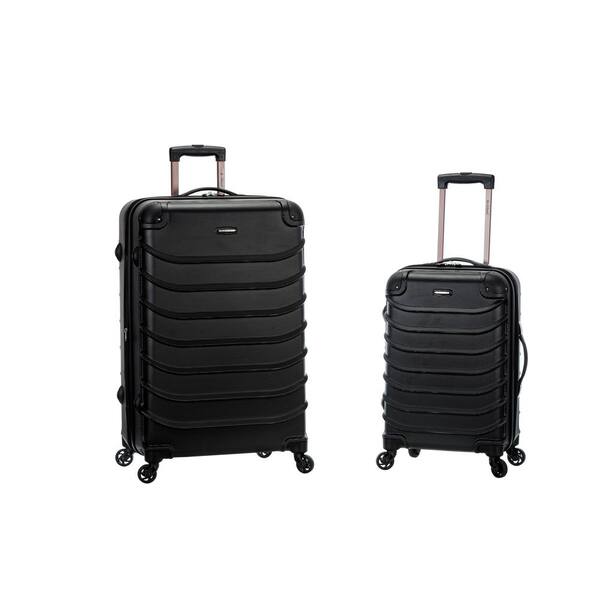 Rockland Expandable Speciale 2-Piece Hardside Spinner Luggage Set, Black