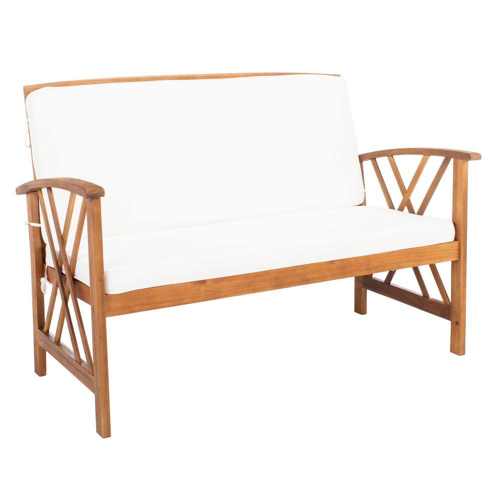 Fontana Brown Acacia 4-Piece Outdoor Conversation Set