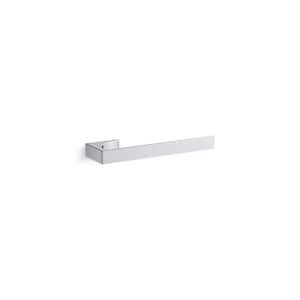 Minimal 10.44 in. Wall Mounted Towel Bar in Polished Chrome