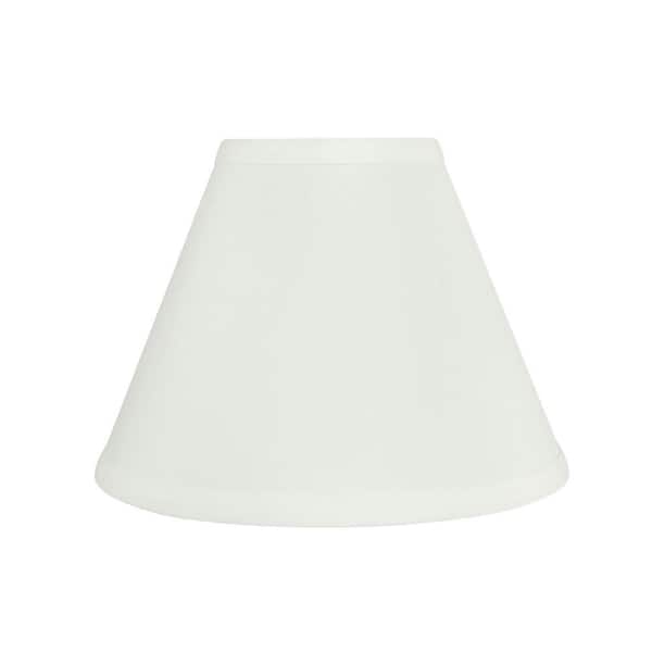 11 in. x 7 in. White Hardback Empire Lamp Shade