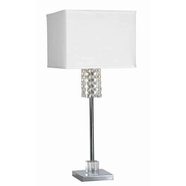 Kenroy Home Bedazzle 31 in. Chrome Table Lamp