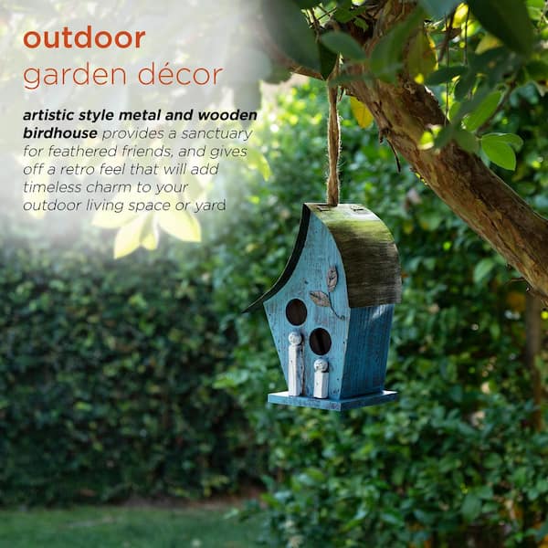 NewTechWood Nature's Friend Recycled Composite Birdhouse Feeder Bird-BH -  The Home Depot