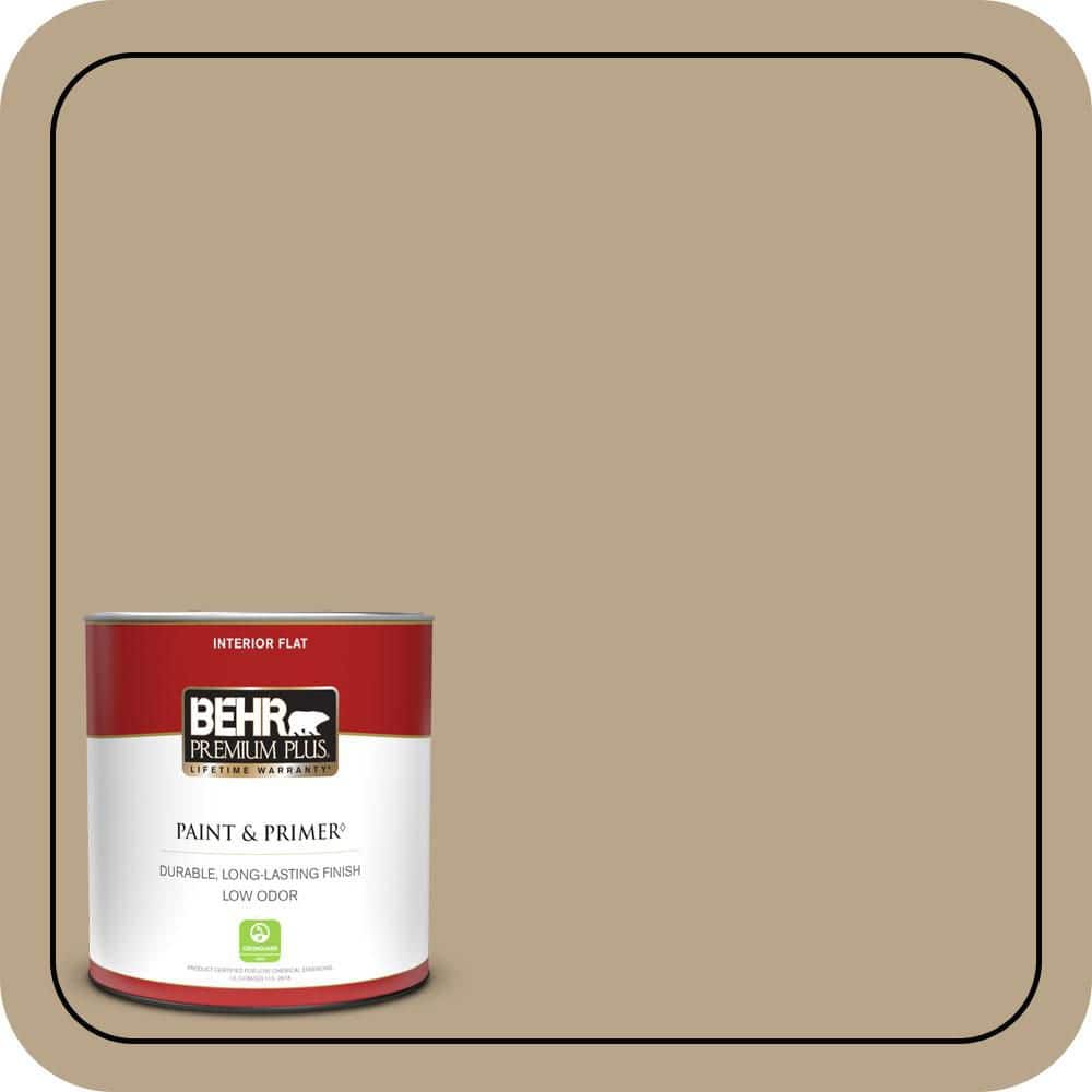 1 qt. #710D-4 Harvest Brown Flat Low Odor Interior Paint & Primer price history on PriceWatchPro