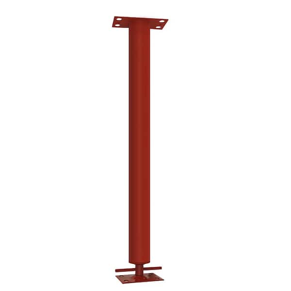 Tiger Brand H Series 11 GA Steel 84 in. - 88 in. Adjustable Building Column w/ H Plate 3 in. -3A-7074-2