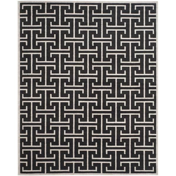 SAFAVIEH Amherst Anthracite/Light Gray 9 ft. x 12 ft. Geometric Area Rug