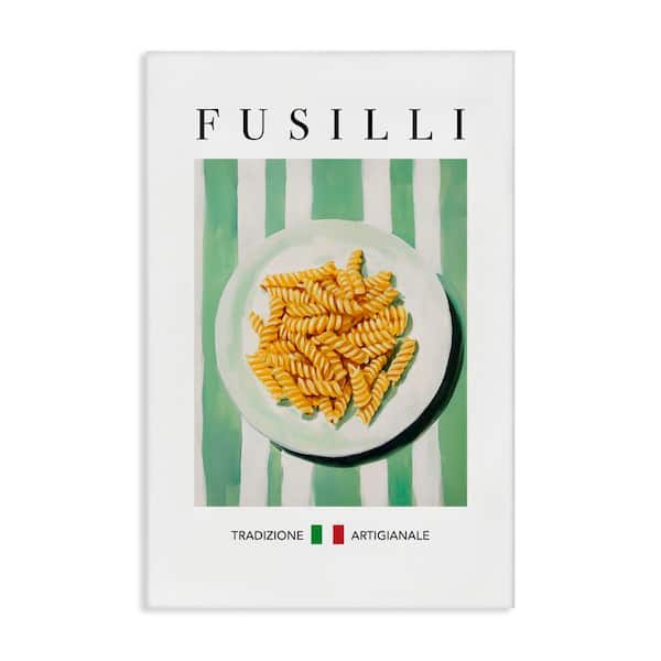 Traditional Fusilli Pasta by Andreas Magnusson Unframed Food Graphic Art Print 24 in. x 16 in.