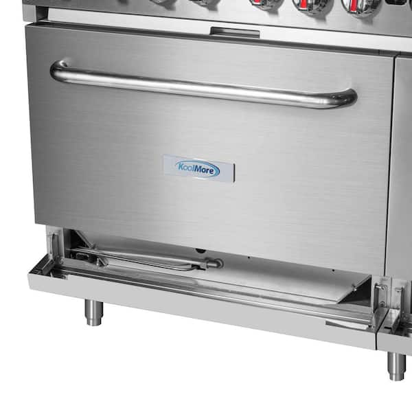 Precision 6 burner range with 24 griddle and double oven