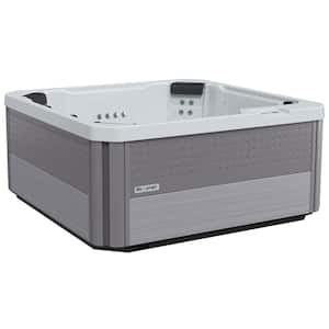 Acacia 7-Person 40-Jet 230V Acrylic Hot Tub with Open Seating