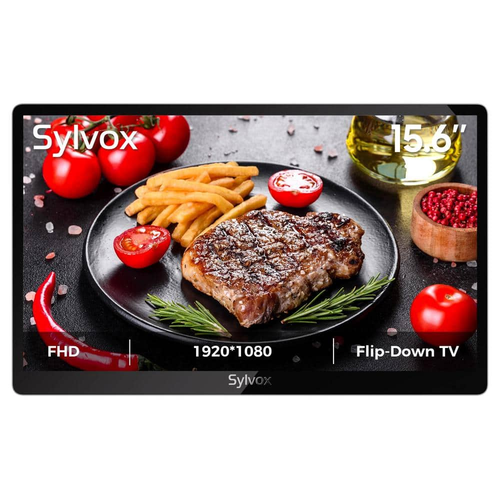 15.6 in. Class LED 1080p 60Hz 3D Smart HDTV Kitchen TV 1080P Full HD Under Cabinet TV Flip-Down TV for Kitchen, Black -  Etokfoks, MLSA04-3LT142