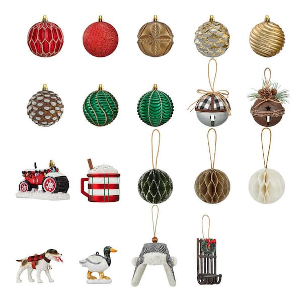 Home Accents Holiday 19 Count Cabin Flurry Ornaments