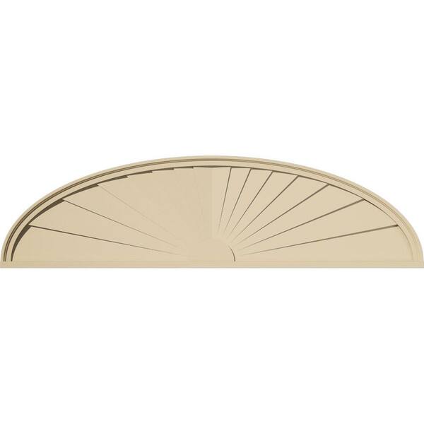 Ekena Millwork 64 in. W x 17 in. H x 2 in. P (Pitch 6/12) Peaked Cap ...