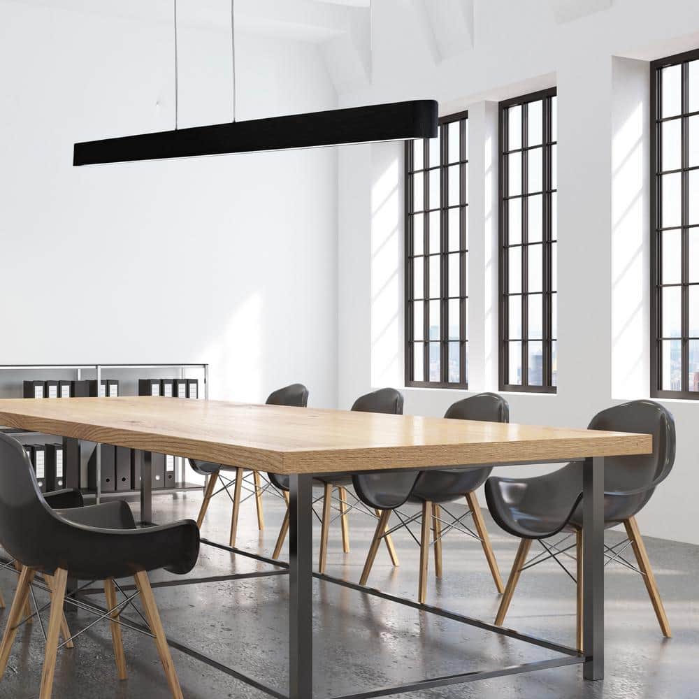 Black Aluminum LED Indoor/Outdoor Pendant Light