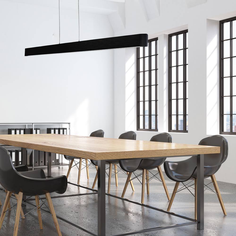 Volo 54" Black Glass LED Indoor/Outdoor Pendant