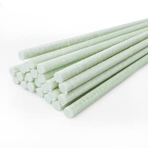 3/8 in. x 96 in. #3 White Blasting Nature Surface FRP Rebar (12-Pack)