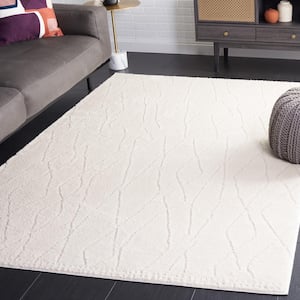 Melody Ivory/Beige 8 ft. x 10 ft. Abstract Diamond Area Rug
