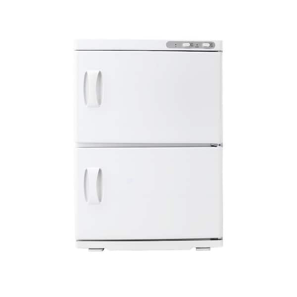 Hot Towel Warmer, 10 gal. Large Capacity 2-Tier Towel Warmer Cabinet with Clip & 4 Stainless Steel Racks