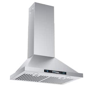 30 in. 900 CFM Convertible Wall Mount Range Hood in Stainless Steel with Intelligent Gesture Sensing and Charcoal Filter