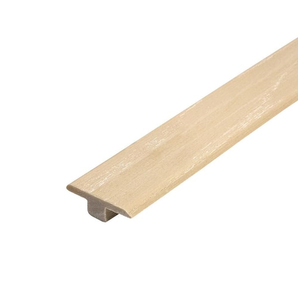 Oak Wood Grain 0.5 in. T x 1.59 in. W x 94 in. L Vinyl Flexible T Molding