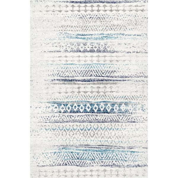 nuLOOM Roxanni Transitional Blue 8 ft. x 10 ft. Area Rug