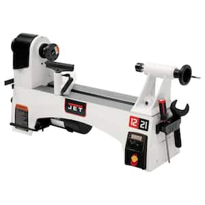 1 HP 12 in. x 21 in. Wood Lathe, Variable Speed, 115-Volt, JWL-1221VS